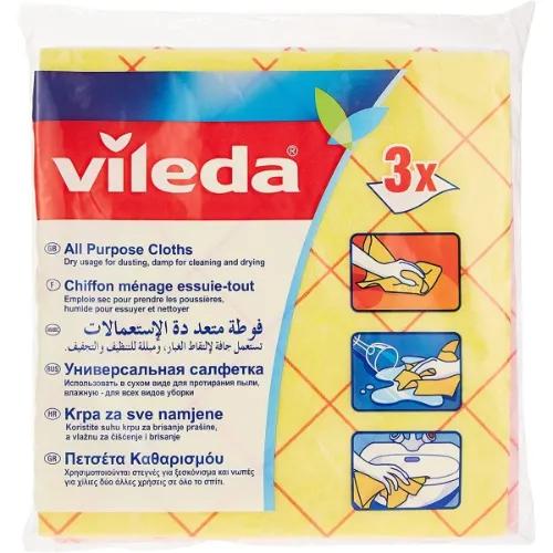 Vileda All Purpuse Cloths 3Pcs