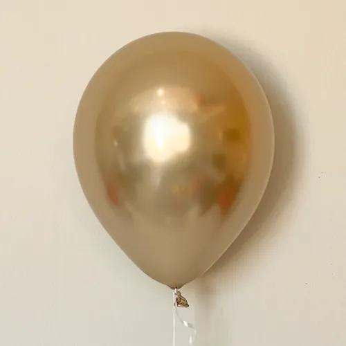 Gold Chrome Helium Balloon