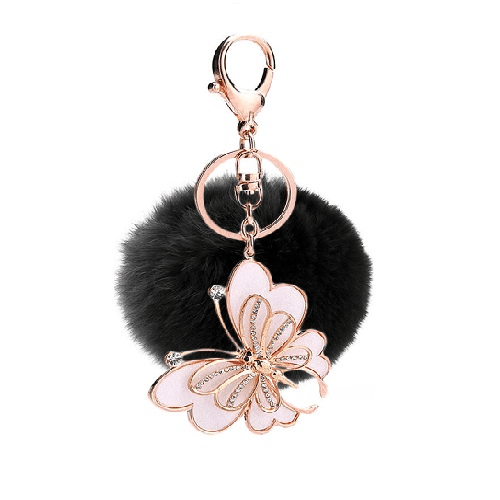 Butterfly Keychain (Black)