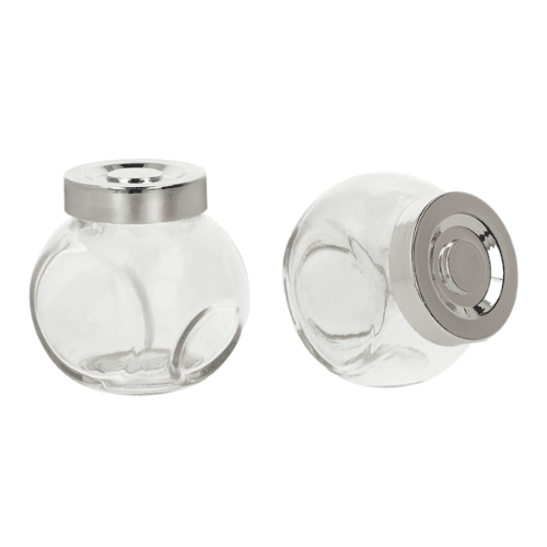 Glass Jar With Plastic Screw Lid, 200 Ml - Shake Line-252891/mxc-160