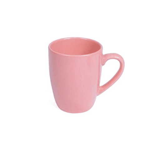 Decopor Stoneware Pink Color Glazed Mugs 360ml-03-379