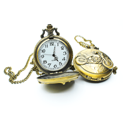 Pocket Watches Necklace (Motorbike)