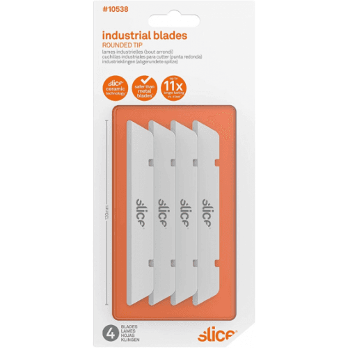 Slice Box Cutter Blades / Rounded Tip / Pack Of 4