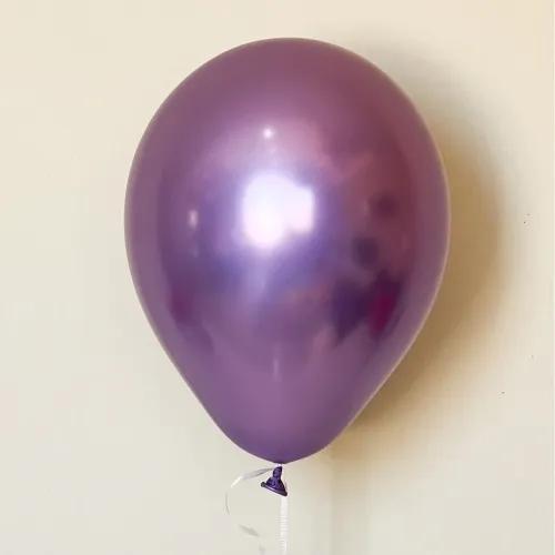 Purple Chrome Helium Balloon