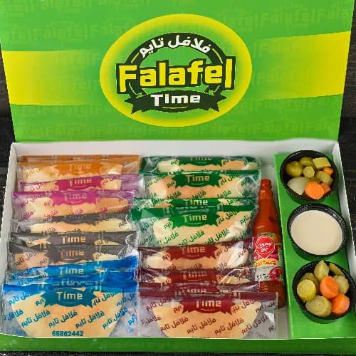 Large Falafel Time Sandwiches Box