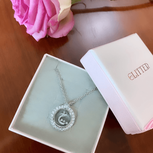 Sterling Silver Letter Necklace   خ