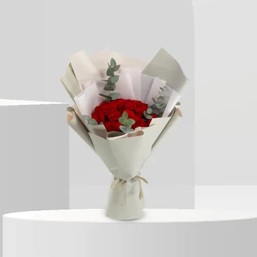 Crimson Elegance Bouquet - B1078