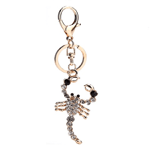 Scorpion Crystal Keychain