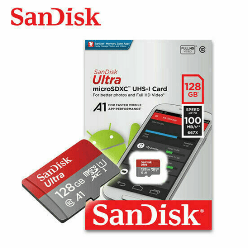 Sandisk Ultra Micro SDXC A1 Memory Card - 128GB