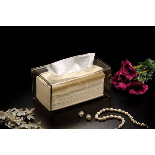 Vague Acrylic Tissue box / Honey Color-02-1178