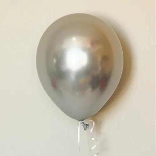 Silver Chrome Helium Balloon