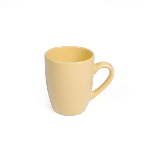 Decopor Stoneware Yellow Color Glazed Mugs 360ml-03-378