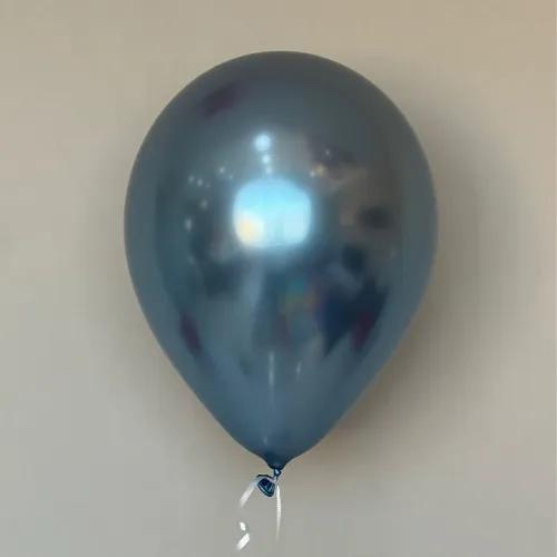 Blue  Chrome Helium Balloon