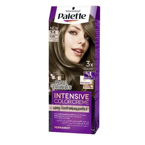 Schwarzkopf 𝗠𝗲𝗱𝗶𝘂𝗺 𝗔𝘀𝗵 𝗕𝗹𝗼𝗻𝗱𝗲 𝟳-𝟭 Palette Permanent Color Kit