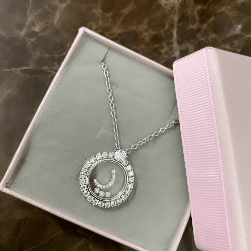 Sterling Silver Letter Necklace    ز