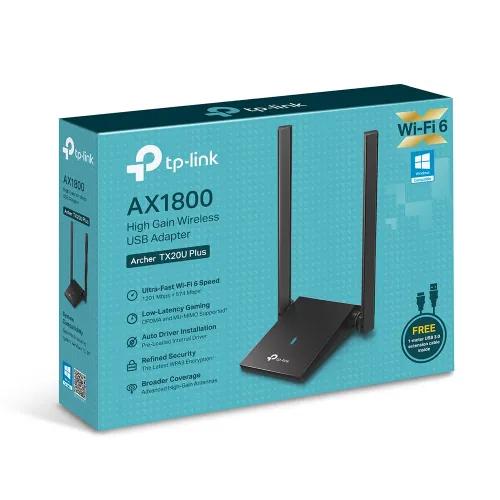 Archer Tx20U Plus Ax1800 High Gain Dual Band Wi-Fi 6 Usb Adapter