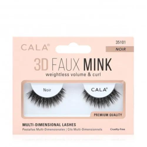 Cala-3 D Faux Mink Lashes-Noir-35101