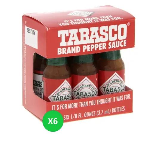 Tabasco Pepper Sauce 6X3.7ml