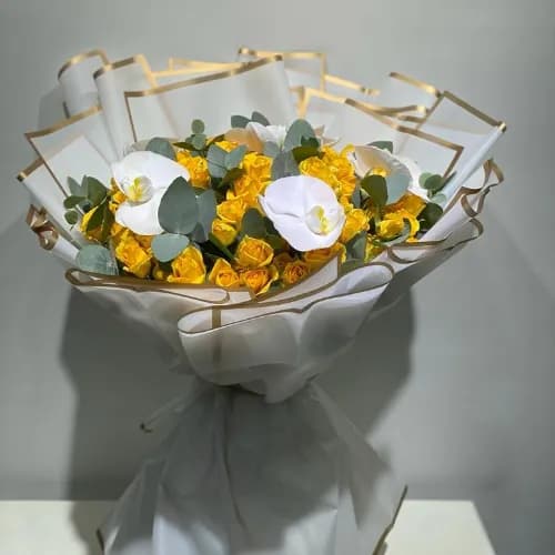 Sweet Yellow Hand Bouquet