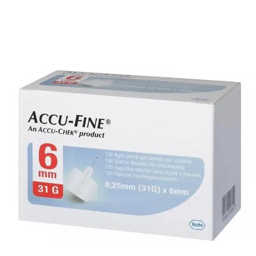 Accu Fine 6 Mm Insulin Pen Needles