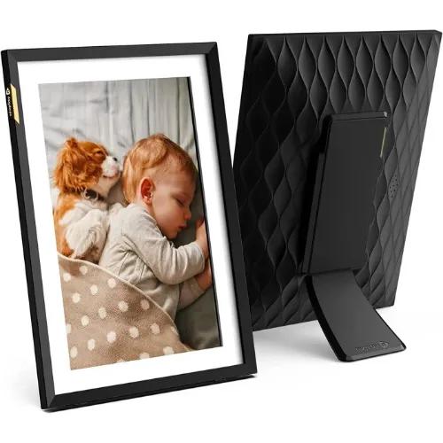 Nixplay 10.1 Inch Touch Screen Smart Digital Picture Frame With Wifi (W10p) - Black Classic Matt