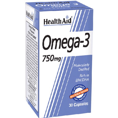 Health Aid Omega 3 750 Mg 30 Capsules