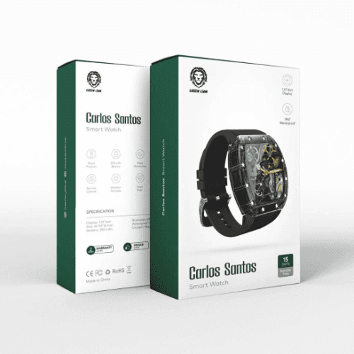 Green Lion Carlos Santos Smart Watch - Black