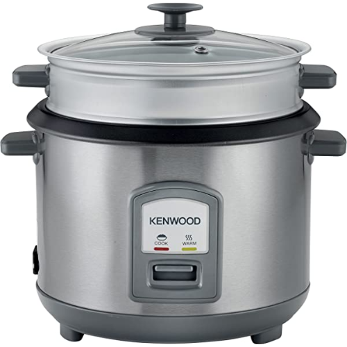 Kenwood Rice Cooker With Steamer Stainless Steal 1.8 Litre -  RCM45.000SS