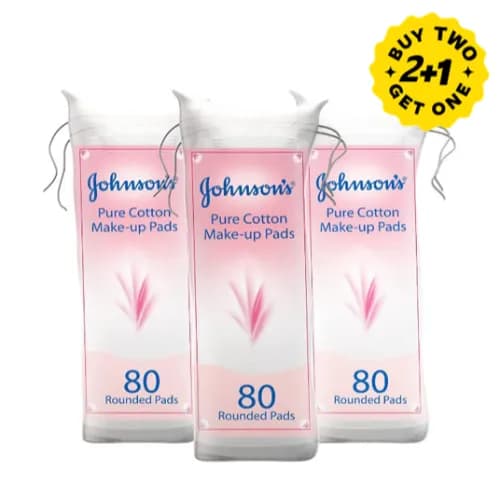 Johnson's Cotton Pads 80' 2+1 Free