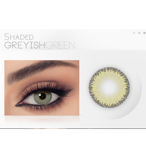 Celena Monthly Contact Lenses - Greyish Green