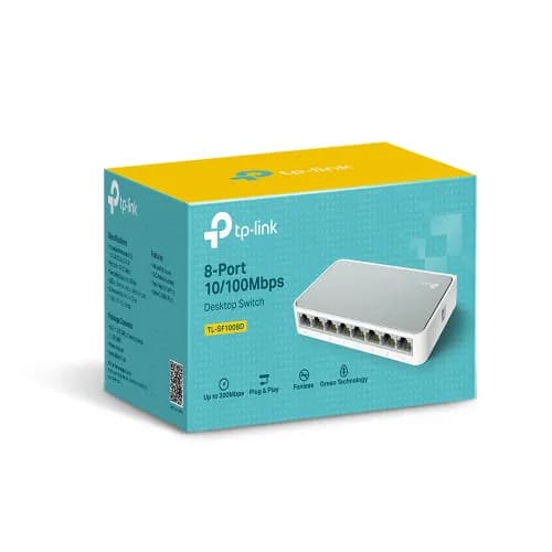 Tp-Link Tl-Sf1008D 8-Port 100 Mbps Desktop Switch