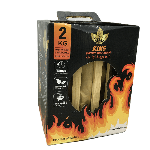 King Reday To Burn Box Bbq Charcoal 2Kg, Krbc-2Kg