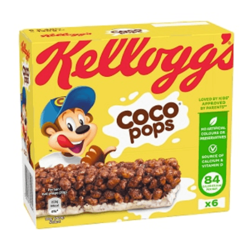Kellogg's Coco Pops Cereal Bar Multi Pack 6x20G