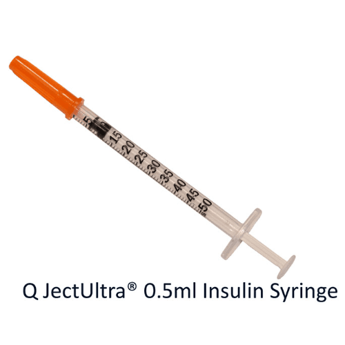 Q-Ject Syringe 0.5Ml 31G X 1/4"