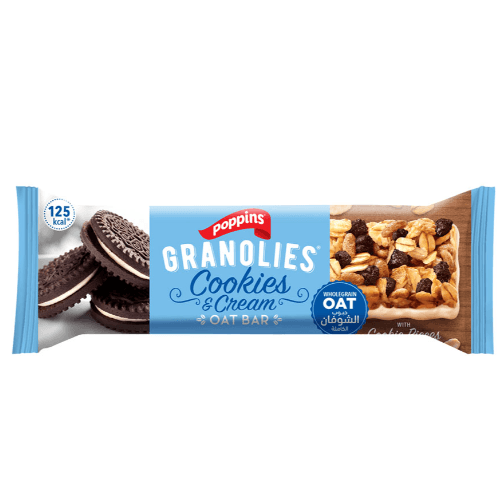 Poppins Granolies Oat Cereal Bar 30G