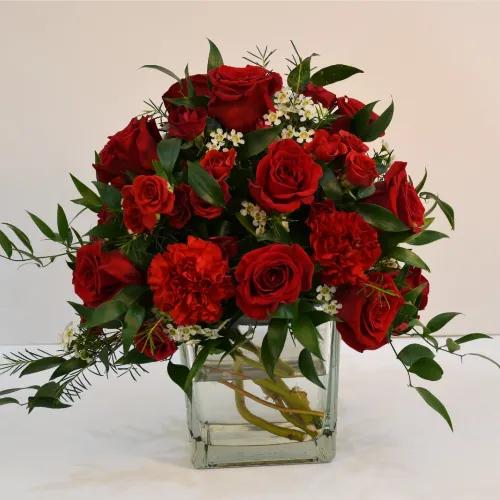 Premium Red Rose Vase