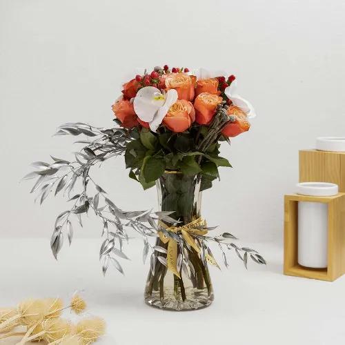 Zara Glass Vase Arrangement