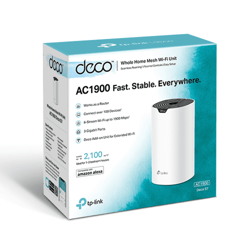 Deco S7(1-Pack) Ac1900 Whole Home Mesh Wi-Fi Unit