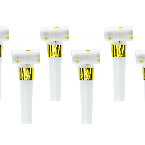 Gold Star Party Blowers