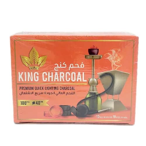 King Charcoal Round Tabs 100Pcs Kcrt-100