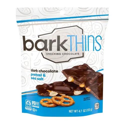 Bark Thins Dark chocolate Pretzel & Sea Salt 133G