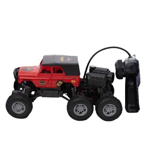 Remote Controlled 6 Wheel Car Toy 27Mhz Frequency Light