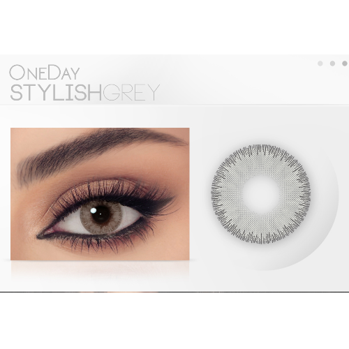 Celena Monthly Contact Lenses - Frozen Grey