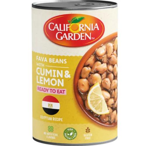 California Garden Fava Beans With Oil, Lemon & Cumin 450 Gr