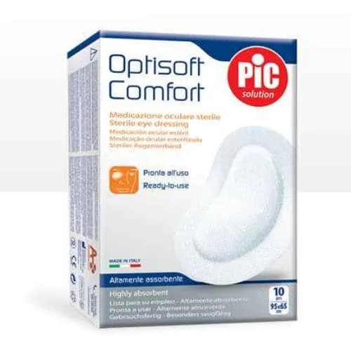 Optisoft Comfort Pic Eye Pads With Adhesive Edge 10 Pieces