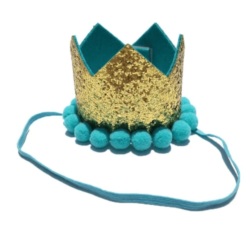 Green Birthday Golden Crown