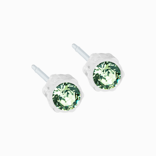 Blomdahl Bezel Earring (Peridot)