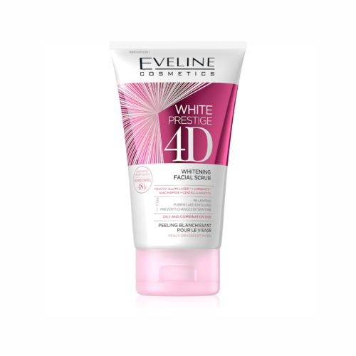 Eveline White Prestige 4D Whitening Facial Scrub -150Ml