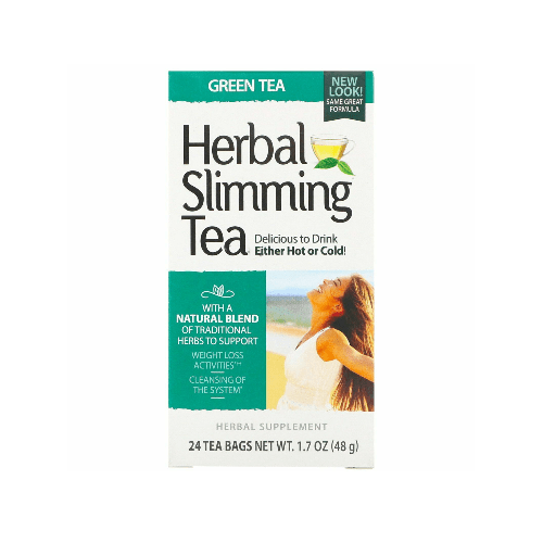 21St Century Herbal Slimming Tea, Green Tea - 24 Bags