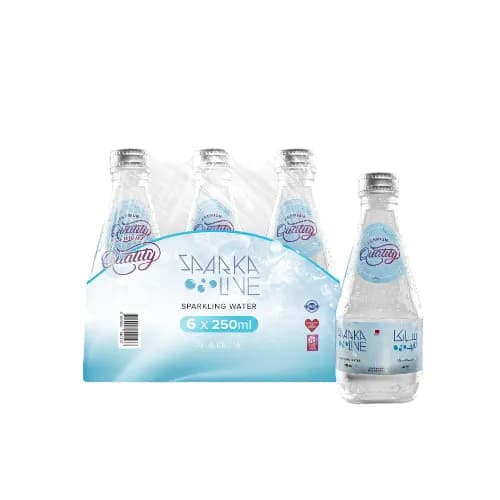 Sparkalive Sparkling Water Glass Bottle 6x250Ml